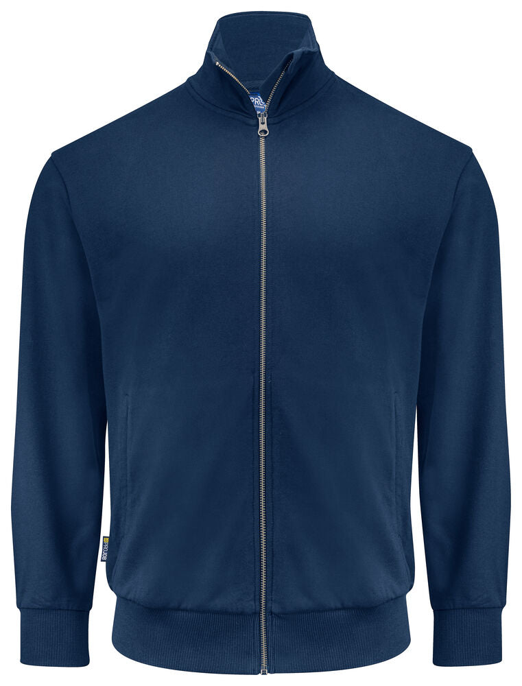 2134 SWEATSHIRT MED GENNEMGÅENDE LYNLÅS, 100% BOMULD