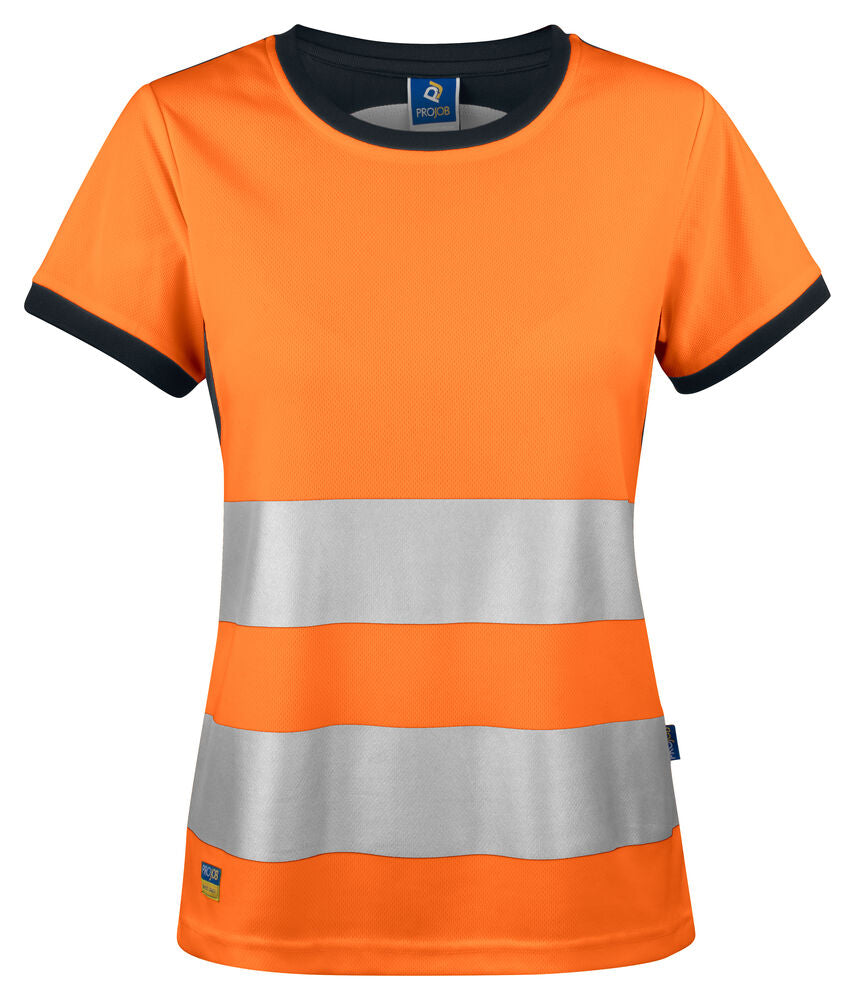 Projob 6012 DAME T-SHIRT EN ISO 20471 KLASSE 2/1