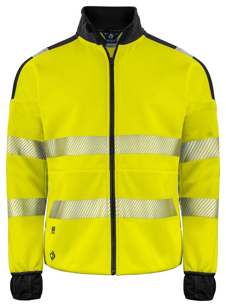 Projob 6109 SWEATSHIRT FZ EN ISO 20471 KLASSE 3/2